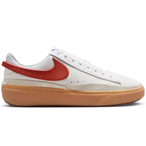 Кроссы Nike Blazer Phantom Low White Dragon Red Gum - мужская сетка размеров