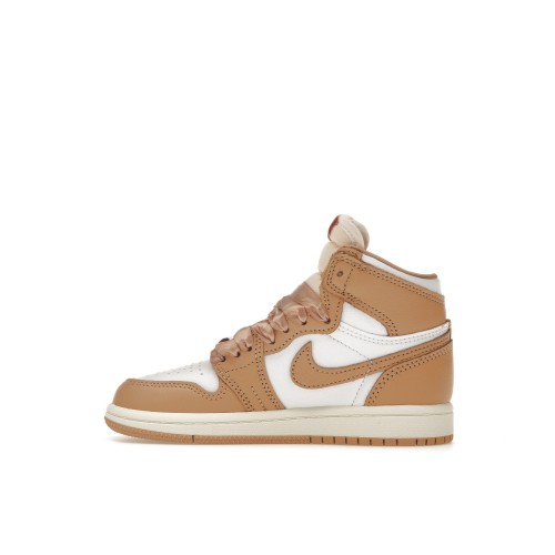 Кроссы Jordan 1 Retro High OG Praline (PS) - подростковая сетка размеров