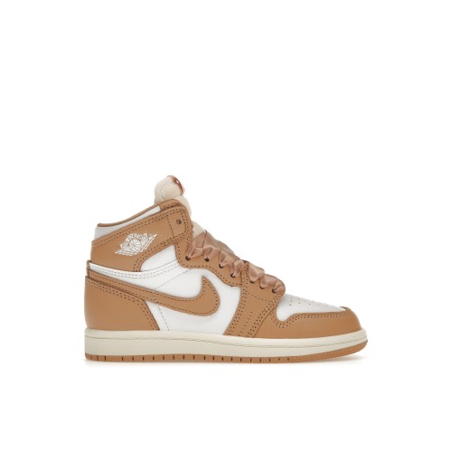 Кроссы Jordan 1 Retro High OG Praline (PS) - подростковая сетка размеров