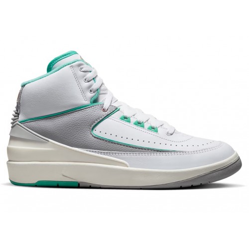 Кроссы Jordan 2 Retro Crystal Mint (W) - женская сетка размеров