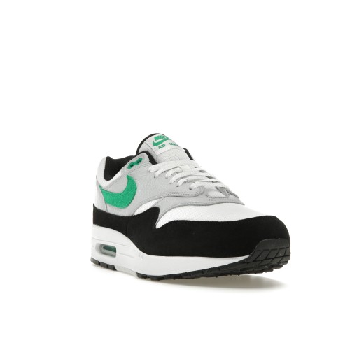 Кроссы Nike Air Max 1 White Black Stadium Green - мужская сетка размеров