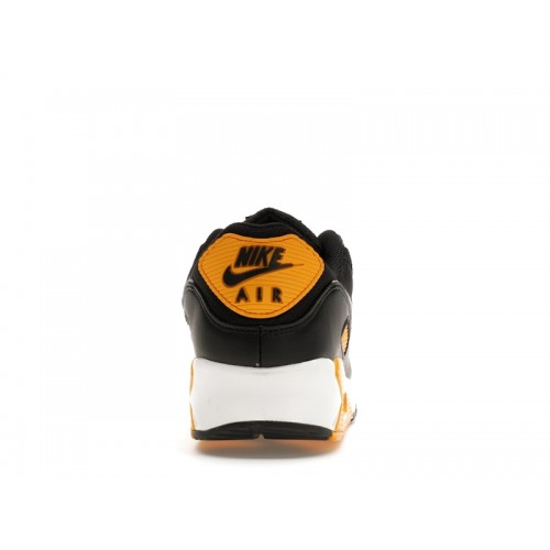 Кроссы Nike Air Max 90 Black University Gold White - мужская сетка размеров