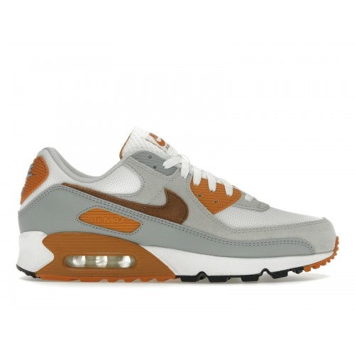 Кроссы Nike Air Max 90 Summit White Monarch Light Pumice Light British Tan - мужская сетка размеров