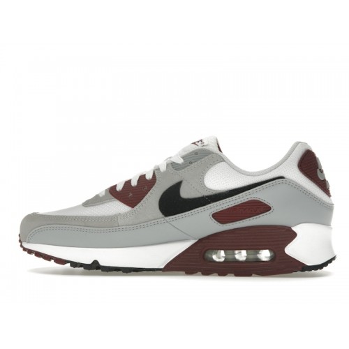Кроссы Nike Air Max 90 Dark Team Red - мужская сетка размеров
