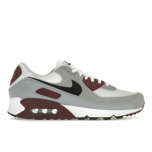 Кроссы Nike Air Max 90 Dark Team Red - мужская сетка размеров