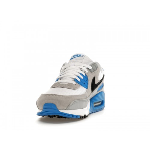 Кроссы Nike Air Max 90 Pure Platinum Photo Blue - мужская сетка размеров
