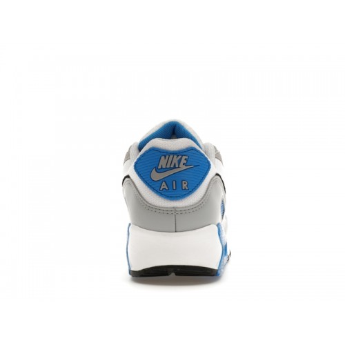 Кроссы Nike Air Max 90 Pure Platinum Photo Blue - мужская сетка размеров