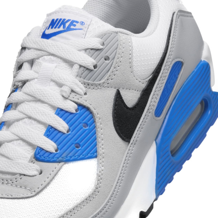 Nike Air Max 90 Pure Platinum Photo Blue - мужская сетка размеров Nike Air Max 90 Pure Platinum Photo Blue - мужская сетка размеров