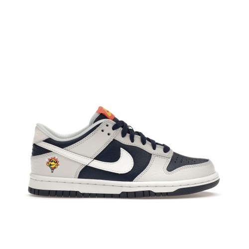 Кроссы Nike Dunk Low UV Reactive Photon Dust Midnight Navy (GS) - подростковая сетка размеров