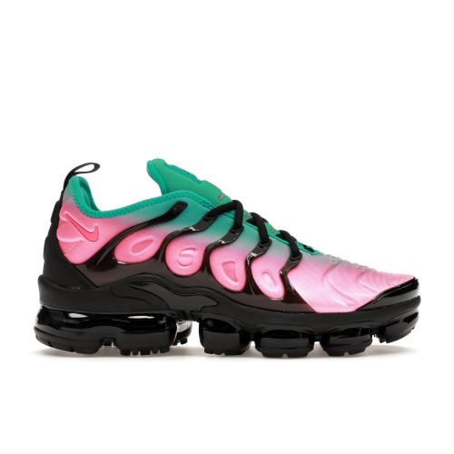 Кроссы Nike Air VaporMax Plus Pink Blast Clear Jade (W) - женская сетка размеров