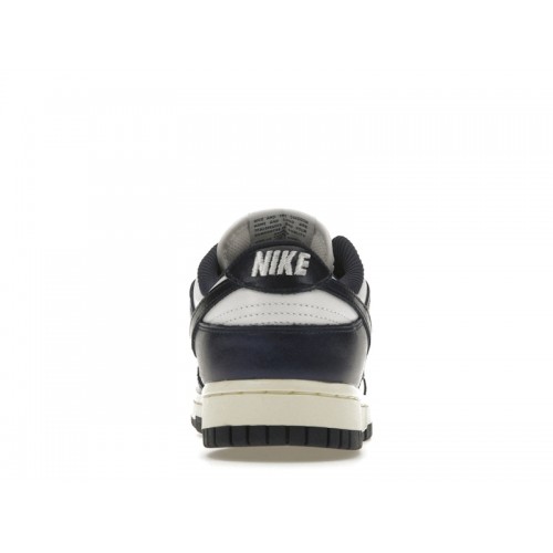 Кроссы Nike Dunk Low PRM Vintage Navy (W) - женская сетка размеров