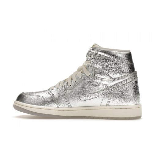 Кроссы Jordan 1 Retro High OG Chrome (W) - женская сетка размеров