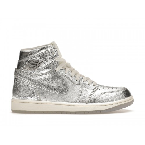 Кроссы Jordan 1 Retro High OG Chrome (W) - женская сетка размеров
