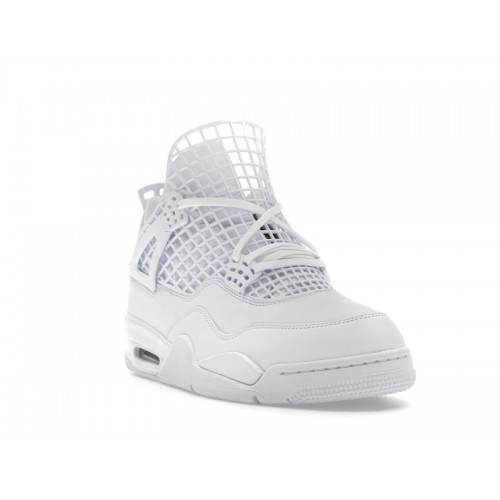 Кроссы Jordan 4 Retro Net White (W) - женская сетка размеров