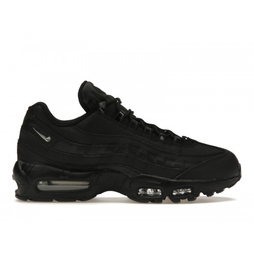 Кроссы Nike Air Max 95 Jewel Triple Black - мужская сетка размеров