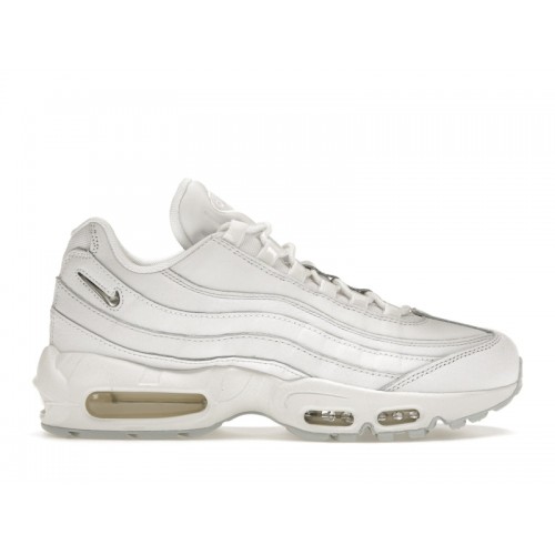 Кроссы Nike Air Max 95 Jewel Triple White - мужская сетка размеров