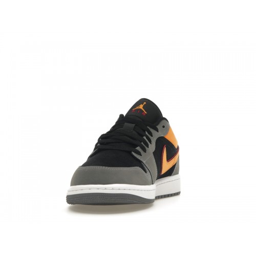 Кроссы Jordan 1 Low SE Light Graphite Vivid Orange - мужская сетка размеров