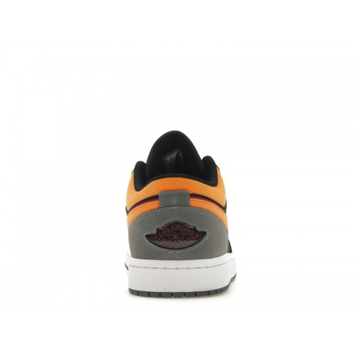 Кроссы Jordan 1 Low SE Light Graphite Vivid Orange - мужская сетка размеров