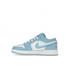 Подростковые Jordan 1 Low SE Aquarius Blue (GS)