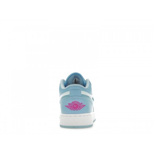 Кроссы Jordan 1 Low SE Aquarius Blue (GS) - подростковая сетка размеров
