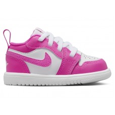 Малышам Jordan 1 Low ALT Fire Pink White Iris Whisper (TD)