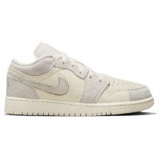 Подростковые кроссовки Jordan 1 Low SE Craft Pale Ivory (GS)