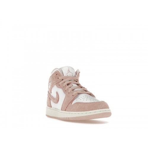 Кроссы Jordan 1 Mid SE Legend Pink (GS) - подростковая сетка размеров