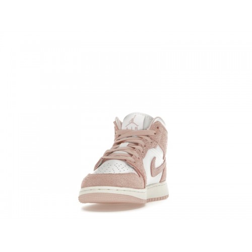 Кроссы Jordan 1 Mid SE Legend Pink (GS) - подростковая сетка размеров