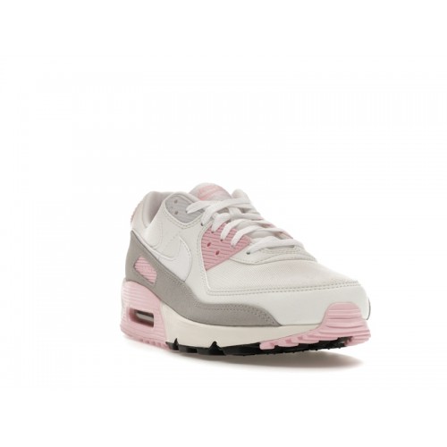 Кроссы Nike Air Max 90 Athletic Department White Pink (W) - женская сетка размеров