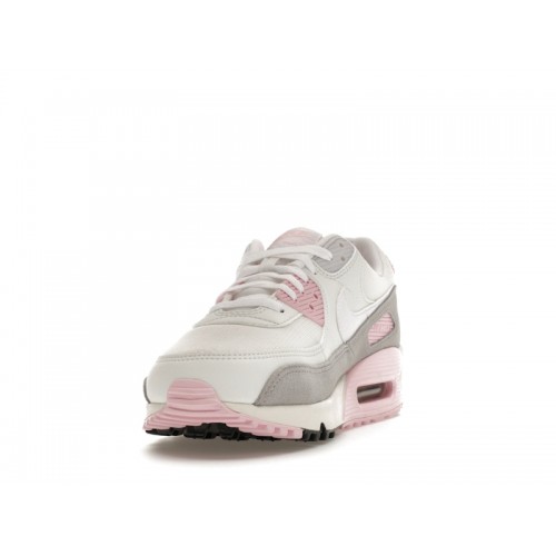 Кроссы Nike Air Max 90 Athletic Department White Pink (W) - женская сетка размеров