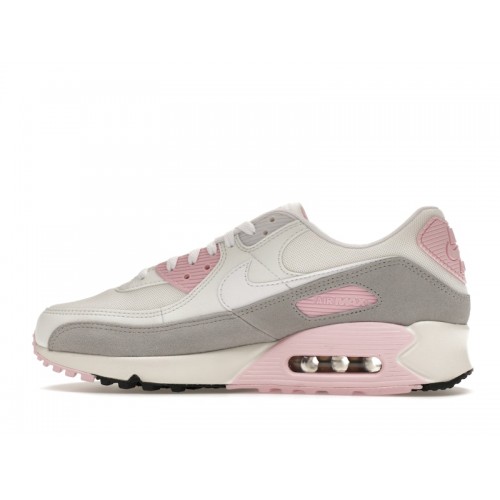 Кроссы Nike Air Max 90 Athletic Department White Pink (W) - женская сетка размеров