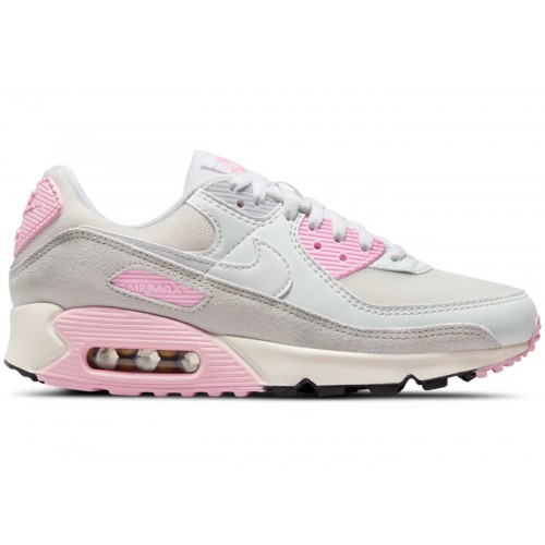 Кроссы Nike Air Max 90 Athletic Department White Pink (W) - женская сетка размеров