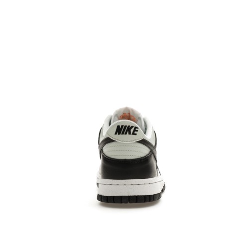 Кроссы Nike Dunk Low Black Bright Mandarin Mini Swoosh (GS) - подростковая сетка размеров