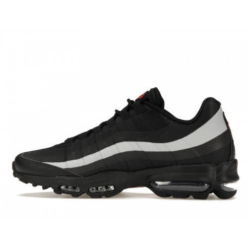 Кроссы Nike Air Max 95 Ultra Black Picante Red - мужская сетка размеров