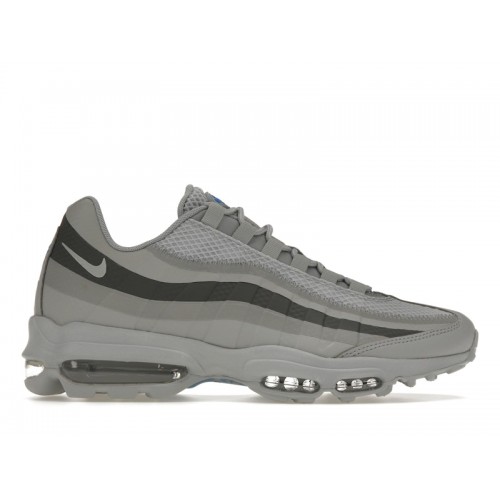 Кроссы Nike Air Max 95 Ultra Grey Photo Blue - мужская сетка размеров