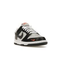 Кроссовки Nike Dunk Low Black Total Orange Mini Swoosh