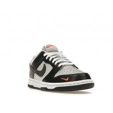Кроссовки Nike Dunk Low Black Total Orange Mini Swoosh
