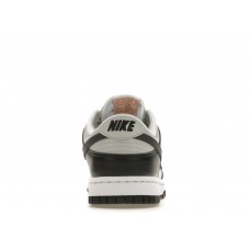 Кроссовки Nike Dunk Low Black Total Orange Mini Swoosh