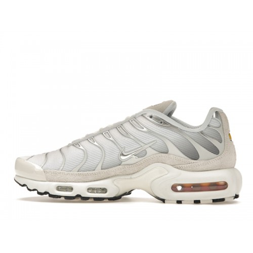 Кроссы Nike Air Max Plus Sail Pure Platinum Silver - мужская сетка размеров