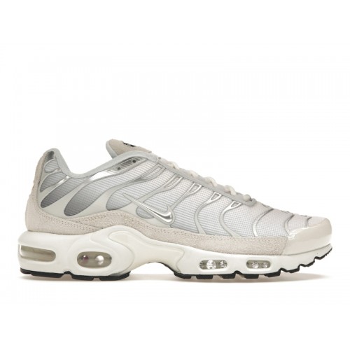 Кроссы Nike Air Max Plus Sail Pure Platinum Silver - мужская сетка размеров