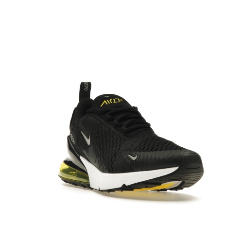 Кроссы Nike Air Max 270 Black Opti Yellow - мужская сетка размеров