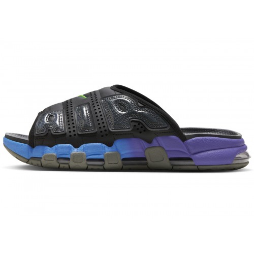 Кроссы Nike Air More Uptempo Slide Blue Purple Gradient - мужская сетка размеров