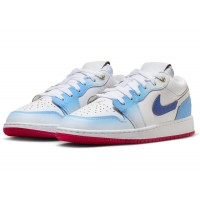 Подростковые Jordan 1 Low SE University Blue Gradient (GS)