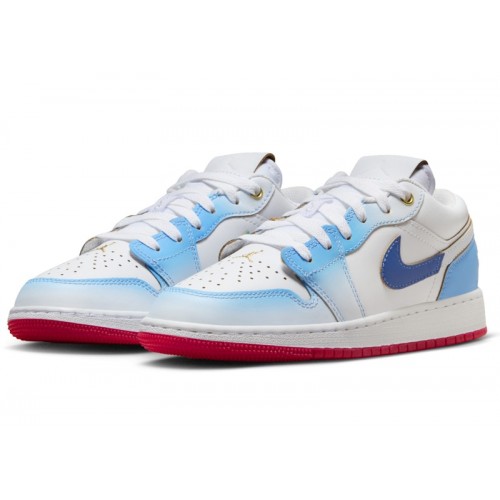 Air Jordan 1 Low SE GS Blue Gradient - подростковая сетка размеров