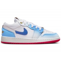 Подростковые Jordan 1 Low SE University Blue Gradient (GS)