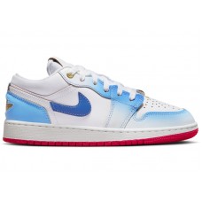 Подростковые Jordan 1 Low SE University Blue Gradient (GS)