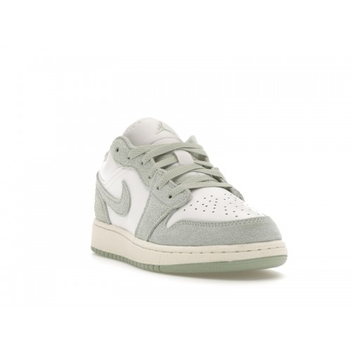 Кроссы Jordan 1 Low SE White Seafoam (GS) - подростковая сетка размеров