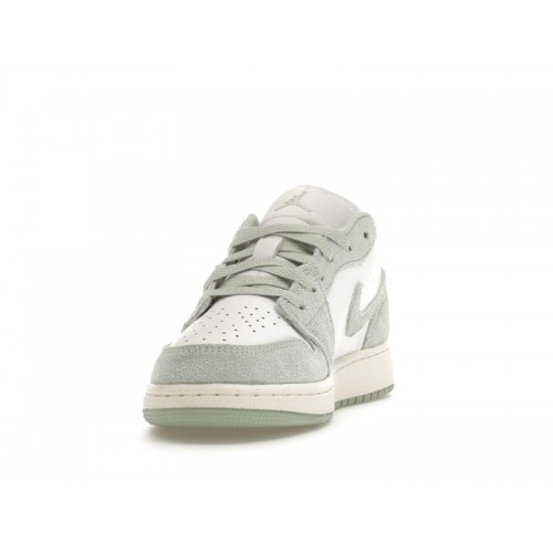 Кроссы Jordan 1 Low SE White Seafoam (GS) - подростковая сетка размеров
