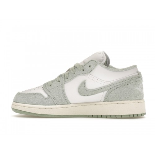 Кроссы Jordan 1 Low SE White Seafoam (GS) - подростковая сетка размеров
