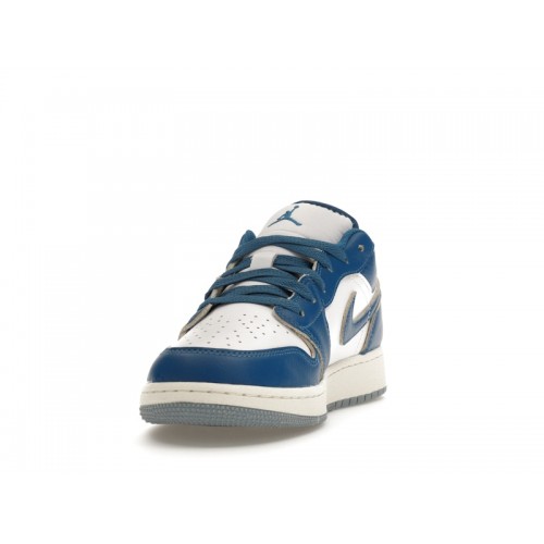 Кроссы Jordan 1 Low SE Industrial Blue (GS) - подростковая сетка размеров